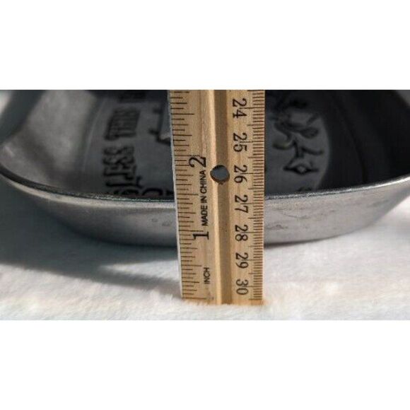 Wilton Armetale 'BLESS THIS HOUSE' Serving Tray/Bread-Pewter Metalware w/Tags - Picture 11 of 11